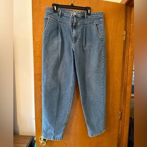INC high waisted pleated jeans size 16